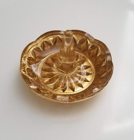 Glass Ring Holder Jewelry Dish