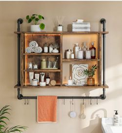 4 tier industrial pipe shelving