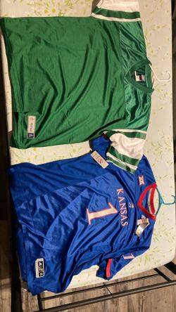 New York Jets Football Jersey Pro Line Vintage Blank New Retro NYJ NFL Size XL, Men's Adidas NCAA Kansas Jayhawks Football Jersey #1 Royal Blue 