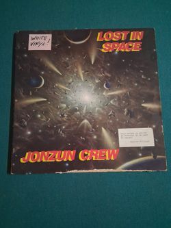 original 1983 white vinyl pressing of Jonzun Crew's Lost In Space on Tommy Boy Records