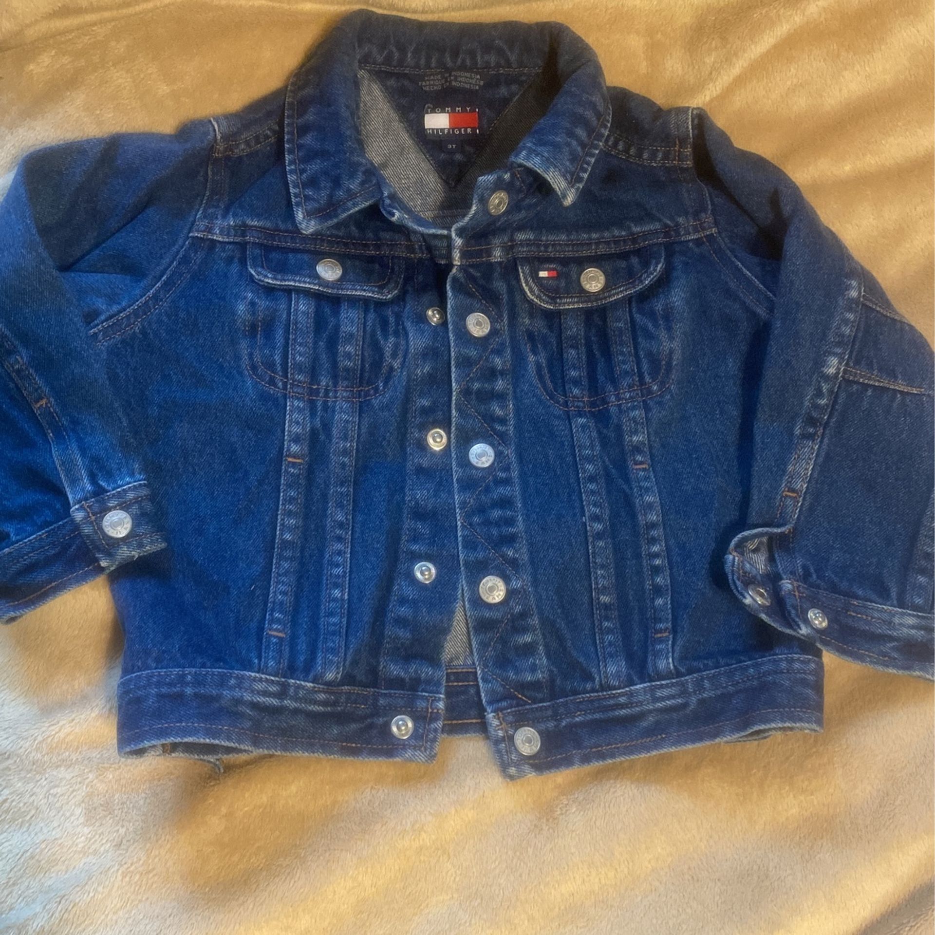 Vintage 2001 Tommy Hilfiger Denim Toddler Jacket Size 3T