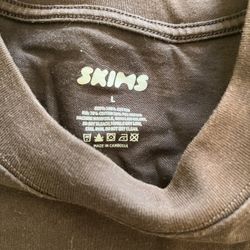 Skims Brown T-Shirt Size Large