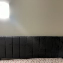 Grey King Size Bed Frame 