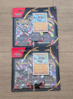 Pitch Black 3 pack blister with promo Pokemon Trading Card Game