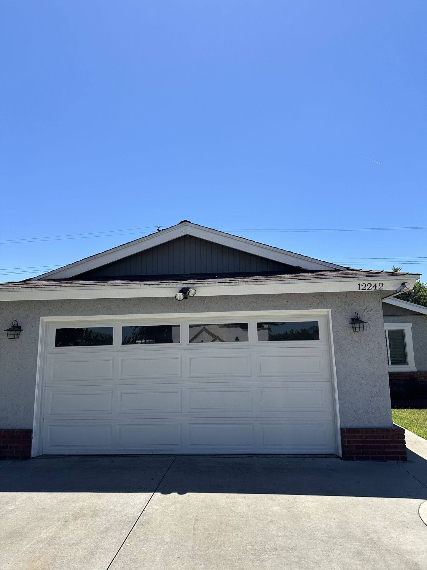 White Garage Door