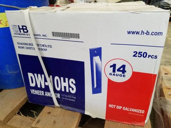 Bulk Brick Veneer hardware. Brick ties. Veneer anchors.
