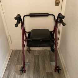 Walker with Storage Seat