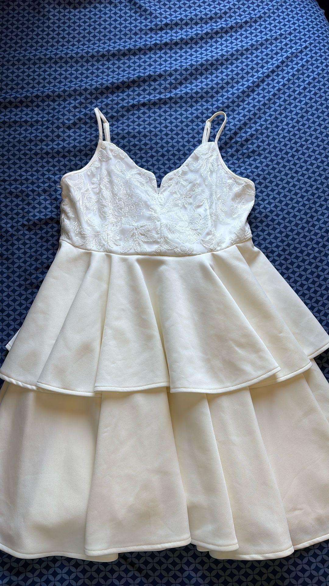 white/cream dress