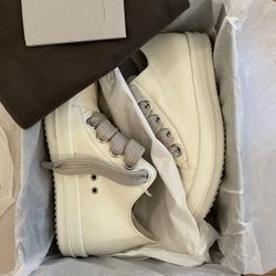 Rick Owens Jumbolace Sneaker “Cream”