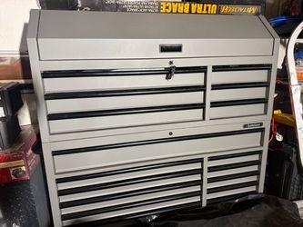Husky 52”Heavy Duty  Tool Chest and Rolling Cabinet Combo Matte Gray