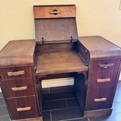 Antique typewriter desk
