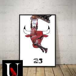 Big 24x36 Framed Art Print - Micheal Jordan 