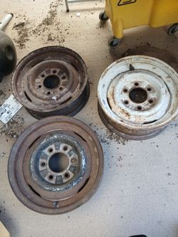 15 Inch 6 Lug Steel Wheels 