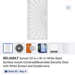 Security Screen Door 32”