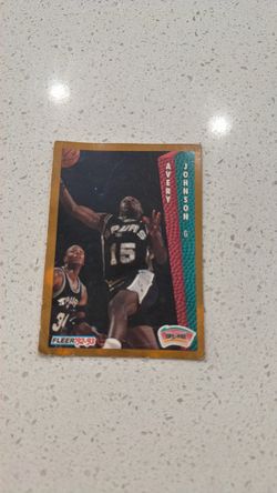 1992-93 Fleer Avery Johnson San Antonio Spurs Card