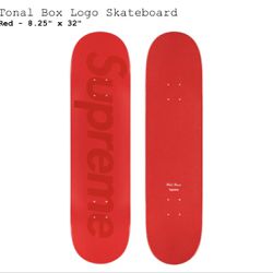 Supreme Skate Deck Red Tonal Box Logo for Sale in Chicago, IL
