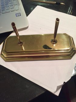 Vintage Baldwin brass pen holder