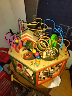 Wooden Activity Cube