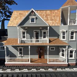 Giant 1970s Hand Crafted Dollhouse