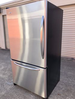 Amana stainless steel fridge