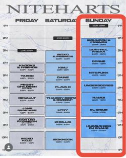 SELLING 2 NITEHARTS SUNDAY VIP