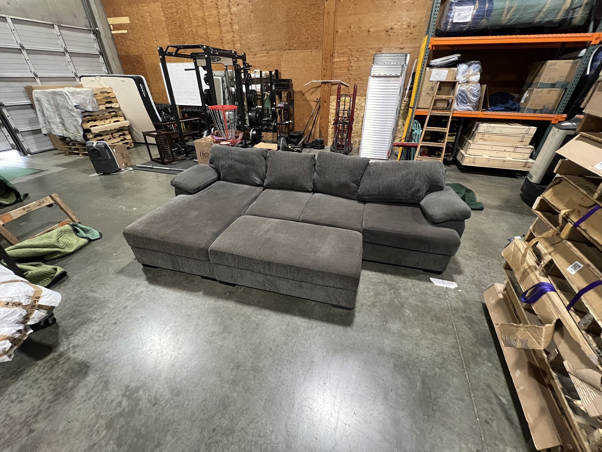 Michael Nicholas Designs Sectional + Ottoman