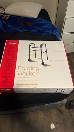 Folding walker  with wheels