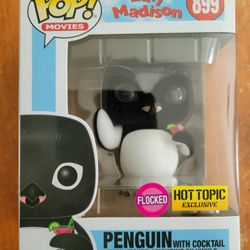 Billy Madison Penguin With Cocktail Flocked Hot Topic Exclusive Funko Pop