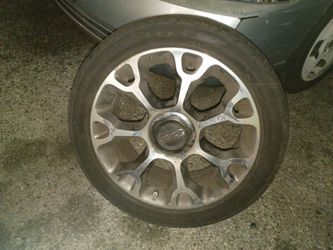 17 INCH FIAT SET OF WHEELS AND TIRES