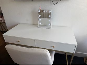 White Desk and Chair