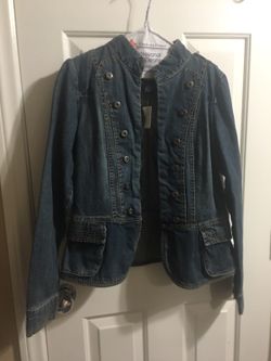 New Jean jacket size medium