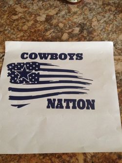 Dallas Cowboys vinyl decal