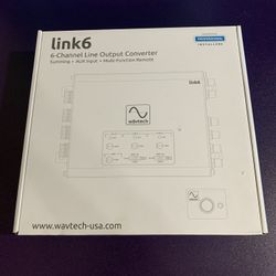 Wavtech Link6 6-Channel Line Output Converter – Brand New in Box