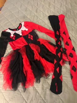Toddlers Harlequin Halloween costume Sz 4