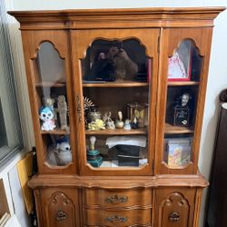 Antique Solid Wood Hutch 1950’s