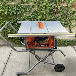 RIDGID 15amp 10in Portable Table Saw
