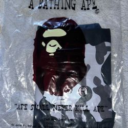 Bape T Shirt Gray Camo 