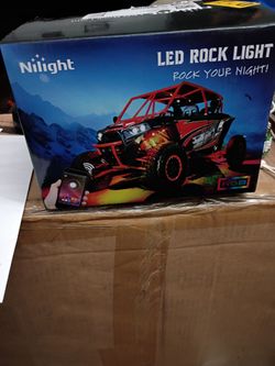LED Rock lights under glow light