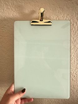 Mint Green Dry Erase Board
