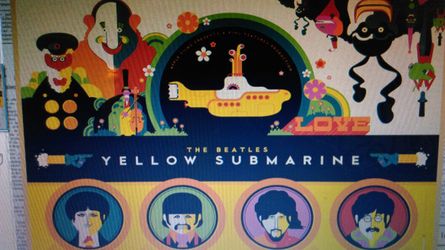 YELLOW SUBMARINE Kraft paper poster