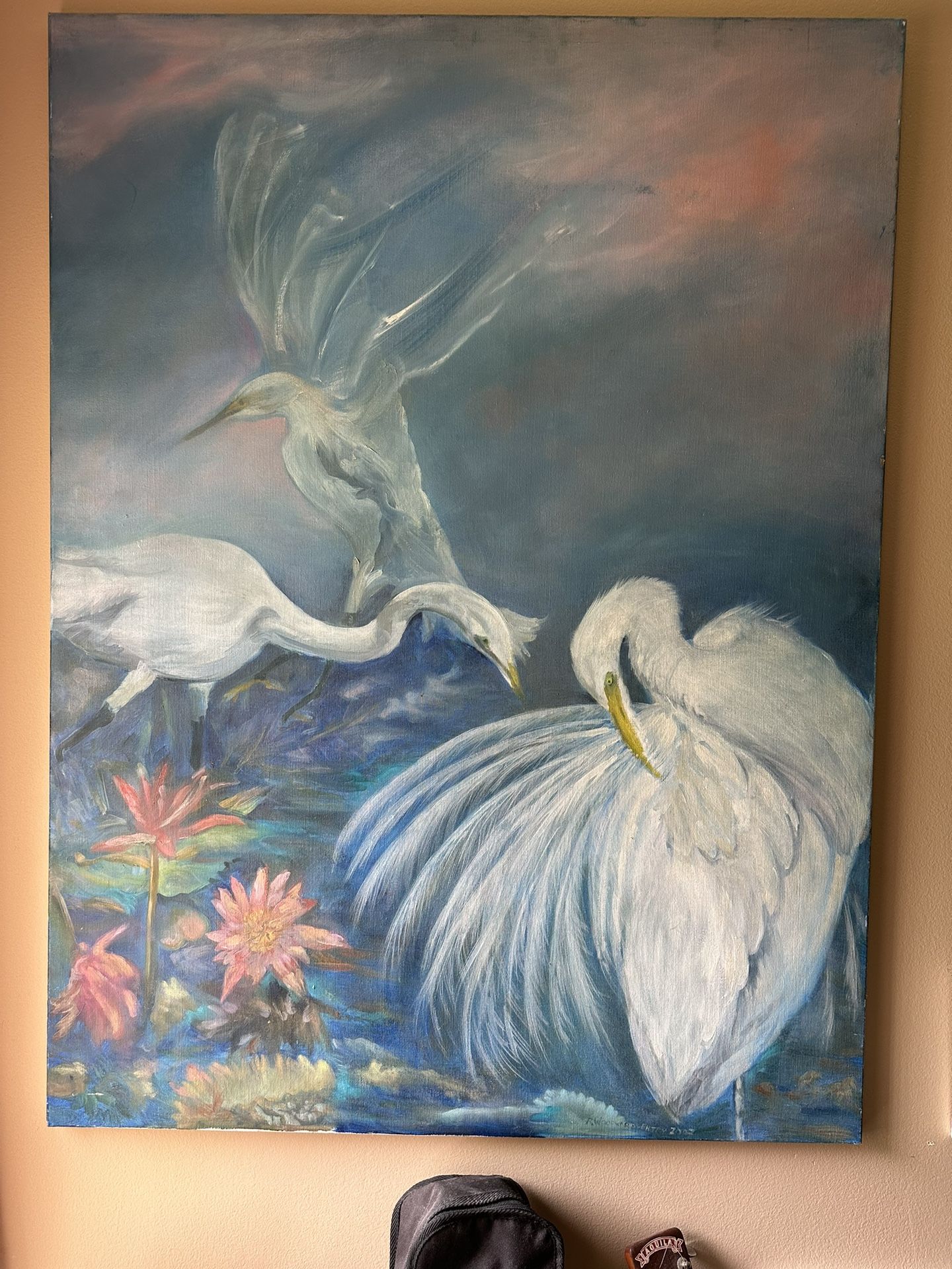 Large original oil painting / Signed