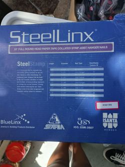 Steellinx 33 full round head paper tape callated strip joist hanger nails