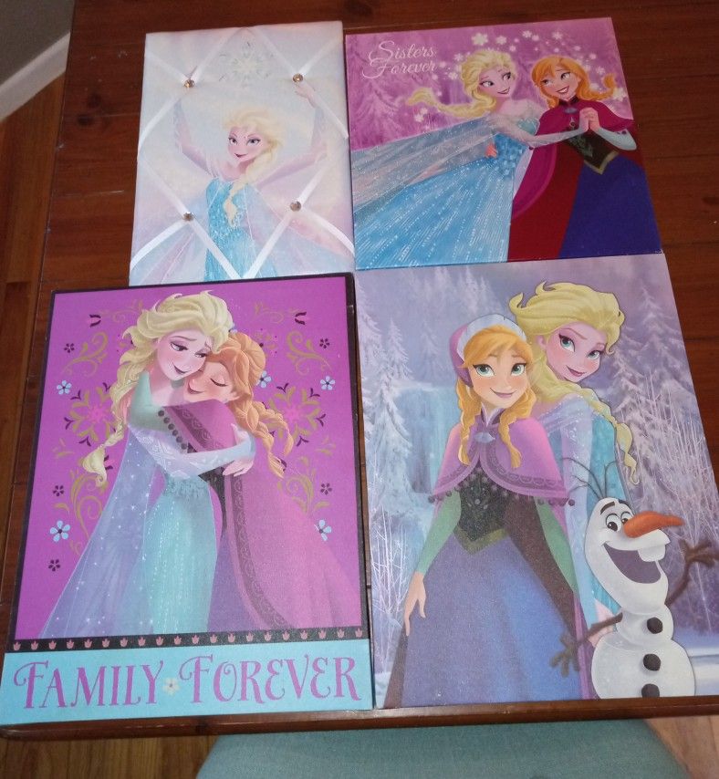 Frozen Disney Elsa Anna Wall Decor Kids Girls Toddler