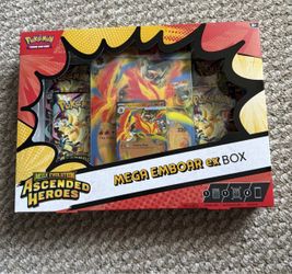 Pokemon TCG Ascended Heroes Mega Emboar Ex Box Sealed