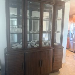 Beautiful Light-Up China Cabinet