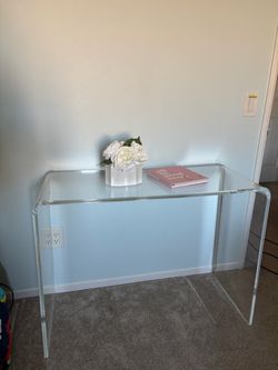 Bed Bath and Beyond Modern acrylic console table