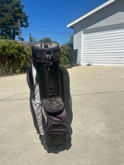 Black and Silver Golf Cart Bag