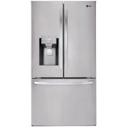 LG 28 Cu. Ft. 3-Door French Door Refrigerator 36-Inch Wide ADA in PrintProof Stainless Steel