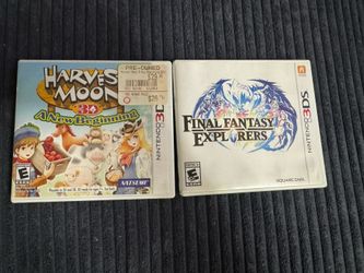 Nintendo 3ds Games Final Fantasy And Harvest Moon For Sale 