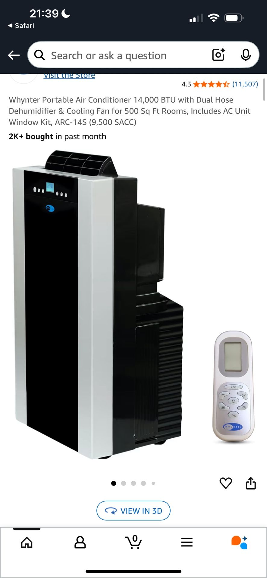 Whynter Portable Air Conditioner